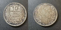 10 Francs Turin 1934 - Argent - Réf, M 11 - 10 Francs