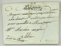 53 VERDUN-SUR-MEUSE Verdun 1814 Pour Blois - 1801-1848: Precursori XIX