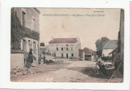 BRAGNY SUR SAONE RUE NEUVE ET PLACE DE LA LIBERTE ANIMEE - Andere & Zonder Classificatie