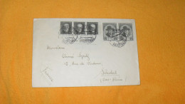 ENVELOPPE ANCIENNE DE 1937../ CACHETS TRUTNOV TRAUTENAU TCHECOSLOVAQUIE POUR SELESTAT + TIMBRES X5 - Storia Postale