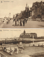 BLANKENBERGHE : La Digue + L' Entrée De L'Estacade Et Le Phare. ( 2 Cartes ). - Blankenberge