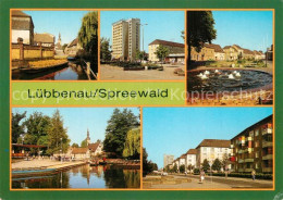 73304468 Luebbenau Spreewald Hafen Roter Platz Markt Hochhaus Brunnen Luebbenau  - Autres & Non Classés