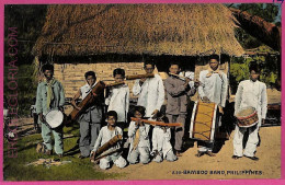 Ag3581 -  Philippines - VINTAGE POSTCARD  - Ethnic, Bamboo Band - Filipinas