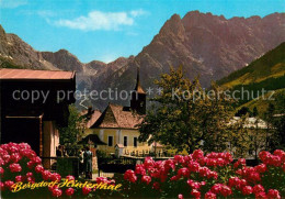 73304441 Hinterthal Ortsmotiv Bergdorf Mit Kirche Blumenhecke Hinterthal - Sonstige & Ohne Zuordnung