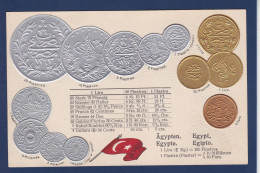 Delcampe - CPA Monnaie Numismatique Gaufrée Embossed Coin Non Circulée Egypte - Münzen (Abb.)