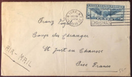 Etats-Unis, YT PA N°25 Sur Enveloppe De New-York 19.12.1939 Pour La France - (B2705) - Poststempel