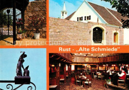 73304387 Rust Burgenland Heurigen Restaurant Alte Schmiede Tuerschild Gusseisern - Other & Unclassified