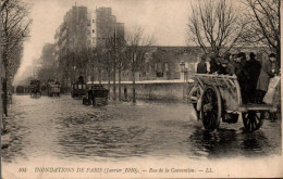 N°1930 W -cpa Paris -inondations -rue De La Convention- - Paris Flood, 1910