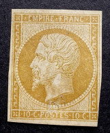 NAPOLEON N°13 A 10c Bistre NEUF(*) - 1853-1860 Napoleone III