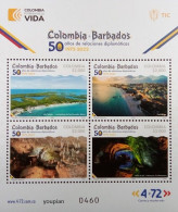 Colombia 2023, 50 Years Diplomatic Relations With Barbados, MNH S/S - Kolumbien