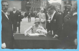Mons-Hainaut-1928-Joyeuse Entrée Des Prince Léopold-Princesse Astrid-Carte-Photo Maurice Lenssens,Mons-Famille Royale - Mons