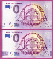 0-Euro XEAQ 2020-1 MOVIE PARK GERMANY Set NORMAL+ANNIVERSARY - Privéproeven