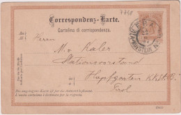 AUSTRO-HUNGARIAN EMPIRE > 1883 POSTAL HISTORY > Stationary Card From  F.P.A. To Tirol - Covers & Documents