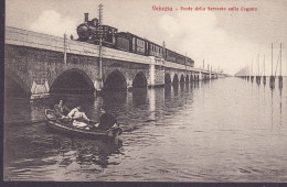 Italy PPC Venezia Ponte Della Ferrovia Sulla Lugano Bridge & Train Brücke & Zug Pont & Chemin (2 Scans) - Venezia (Venedig)