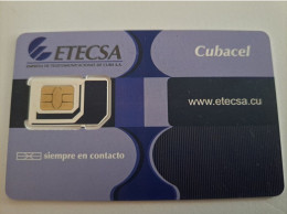 CUBA / CARTE SIM GSM / CUBACEL/ ETECSA / CARTE DIFFICILE / SIM GSM ** 15537** - Cuba