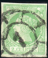 Madrid - Edi O 51 - 2 Cuartos - Mat Rueda Carreta "1 - Madrid" - Used Stamps