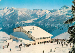 73303597 Reutte Tirol Reuttener Bergbahn Berghotel Hahnenkamm Mit Zugspitze Miem - Andere & Zonder Classificatie