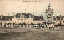 N°1936 W -cpa Chateaudun -place Du 18 Octobre- - Chateaudun