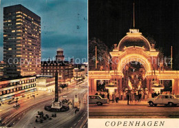 73302548 Copenhagen Kobenhavn Vesterbrogade Ved Nat Tivoli Nachtaufnahme Copenha - Denmark