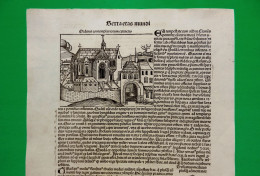 ST-LT Extinction Des Templiers - Estinzione Dei Templari - Hartmann Schedel 1493 - Stiche & Gravuren
