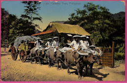 Ag3592 -  Philippines - VINTAGE POSTCARD  - Carabao Train - Filippijnen