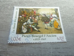 Pieter Bruegel L'Ancien (1525-1569) Danse Des Paysans - 6f.70 (1.02 €) - Yt 3369 - Multicolore - Oblitéré - Année 2001 - - Usati