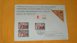 ENVELOPPE ANCIENNE DE 1962../ N NACHNAHME REMBOURSEMENT SCHAAN..REMBOURSEMENT DIX FRANCS SUISSES + TIMBRES X3 - Brieven En Documenten