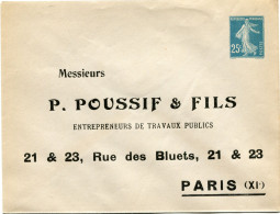 FRANCE ENTIER POSTAL NEUF DU N°140 25c SEMEUSE - Standard Covers & Stamped On Demand (before 1995)