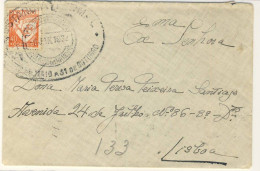 (C02) - PORTUGAL LUSIADAS - AFINSA N°520 - LETTRE ESTANCIA TERMAL CALDAS DA RAINHA => LISBOA 1934 - Storia Postale