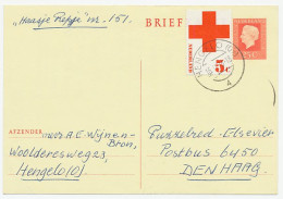 Briefkaart G. 347 / Bijfrankering Hengelo - Den Haag 1973 - Ganzsachen