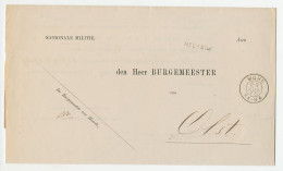 Naamstempel Heerde 1875 - Lettres & Documents