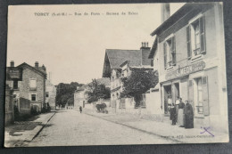 CPA TORCY (77) - Rue De Paris 1916 - Bureau De Tabac (avec Personnages) - - Torcy