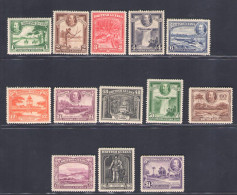 1934-51 British Guiana - Stanley Gibbons N. 288/300 - MH* - Autres & Non Classés