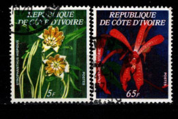 - COTE D'IVOIRE - 1978 -YT N° 462A / 462D - Oblitérés - Orchidées - Côte D'Ivoire (1960-...)