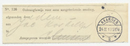 Naarden 1913 - Ontvangbewijs Aangetekende Zending - Unclassified