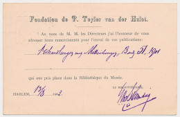 Briefkaart G. 57 B Particulier Bedrukt Haarlem - Roemenie 1902 - Ganzsachen