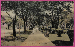 Ag3593 -  Philippines - VINTAGE POSTCARD  - 1908 - Manila, Botanical Gardens - Philippines