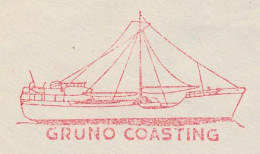 Meter Cover Netherlands 1951 Shipping Company Gruno Coasting - Barcos