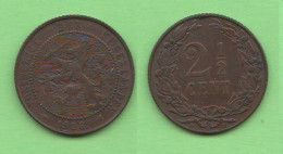 Nederland 2,5 Cents 1906 Pais Bax 2 1/2 Cent Olanda 2,5 Centesimi  Wielmina Koningin Bronze Coin   C 8 - 2.5 Cent