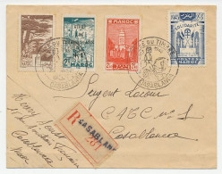 Registered Cover / Postmark Morocco 1945 Stamp Day - Cassablanca - Altri & Non Classificati