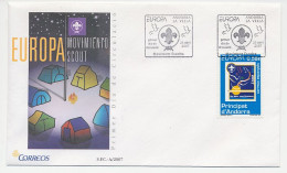 Cover / Postmark Andorra 2007 Scouting - Europa - Sonstige & Ohne Zuordnung
