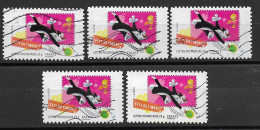 France 2009 Oblitéré Autoadhésif   N° 269   Personnages  Looney Tunes   " Grosminet "   ( 5 Exemplaires ) - Used Stamps