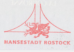 Meter Top Cut Germany 1995 Dragon - Hanseatic City Rostock - Mitologia