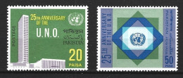 PAKISTAN. N°283-4 De 1970. ONU. - VN