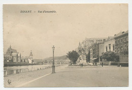 Fieldpost Postcard Germany / Belgium 1915 Church - Dinant - Chicken - WWI - Eglises Et Cathédrales