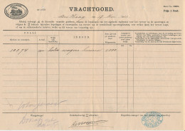 Vrachtbrief H.IJ.S.M. Den Haag - Bloemendaal 1910 - Unclassified