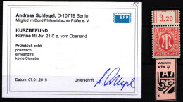 Bi-Zone 21 Cz Postfrisch Kurzbefund Schlegel BPP #KW388 - Andere & Zonder Classificatie