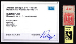 Bi-Zone 21 Cz Postfrisch Kurzbefund Schlegel BPP #KW387 - Autres & Non Classés