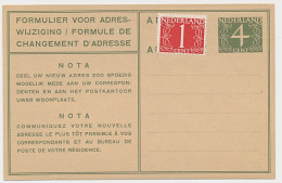 Verhuiskaart G. 20 - Ambtshalve Bijgefrankeerd - Postal Stationery