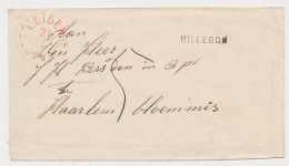 Hillegom - Leiden - Haarlem 1869 - Gebroken Ringstempel - Cartas & Documentos